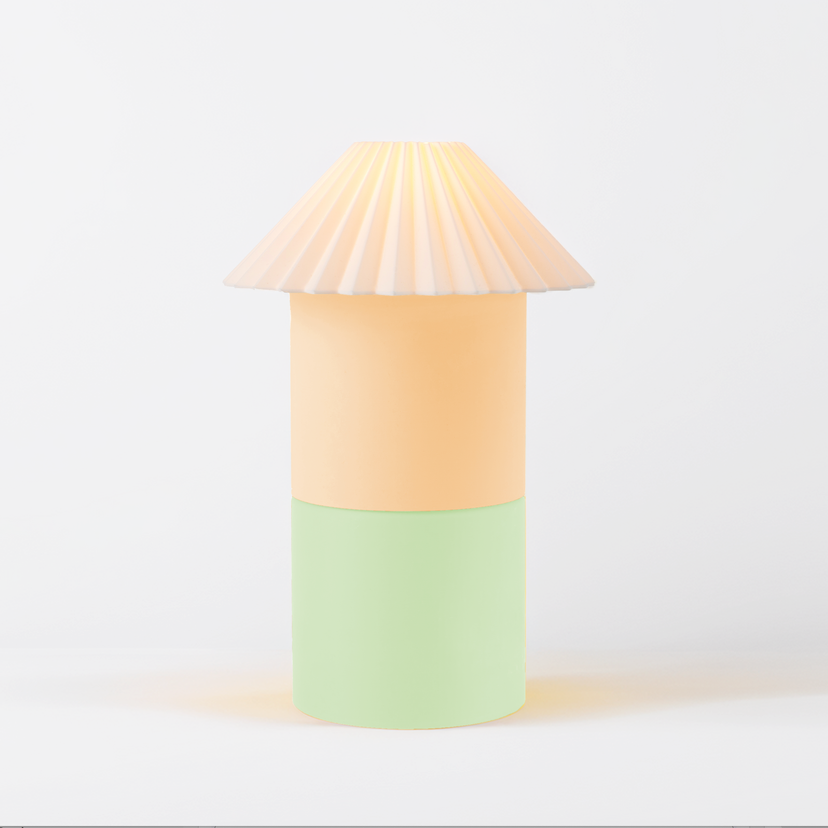 Cici Lamp – Large in Melon by Nella Home – colorful, modular, stackable table lamp
Cute aesthetic colorful lamp for dopamine decor lovers
Modular, Scandinavian style modern lighting in Melon – sustainable PLA table lamp
Two-toned Color-block home decor – Melon Cici Large