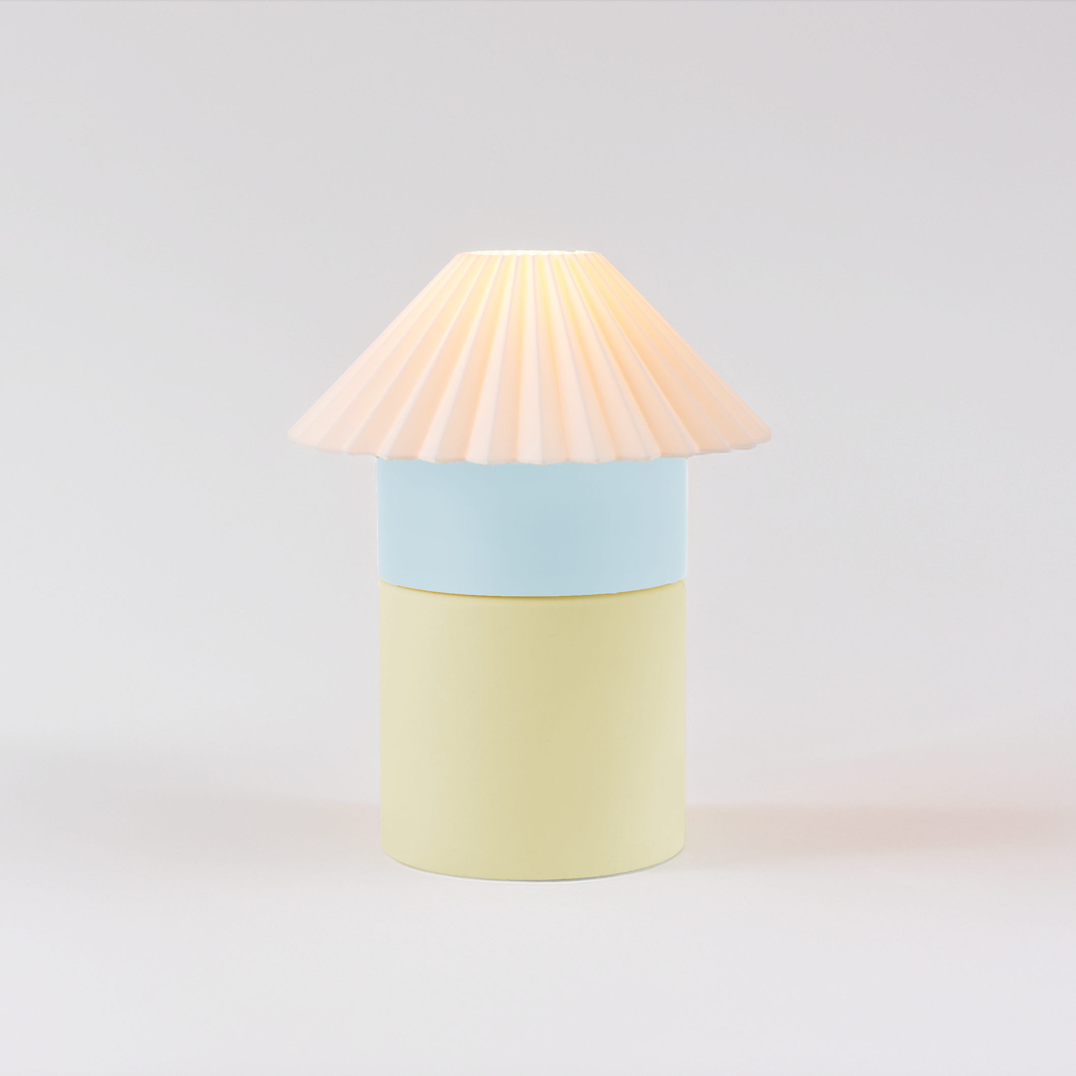 Cici Lamp – Medium in Buttercup by Nella Home – colorful, modular, stackable table lamp
Cute aesthetic colorful lamp for dopamine decor lovers
Modular, Scandinavian style modern lighting in Buttercup – sustainable PLA table lamp
Two-toned Color-block home decor – Buttercup Cici medium