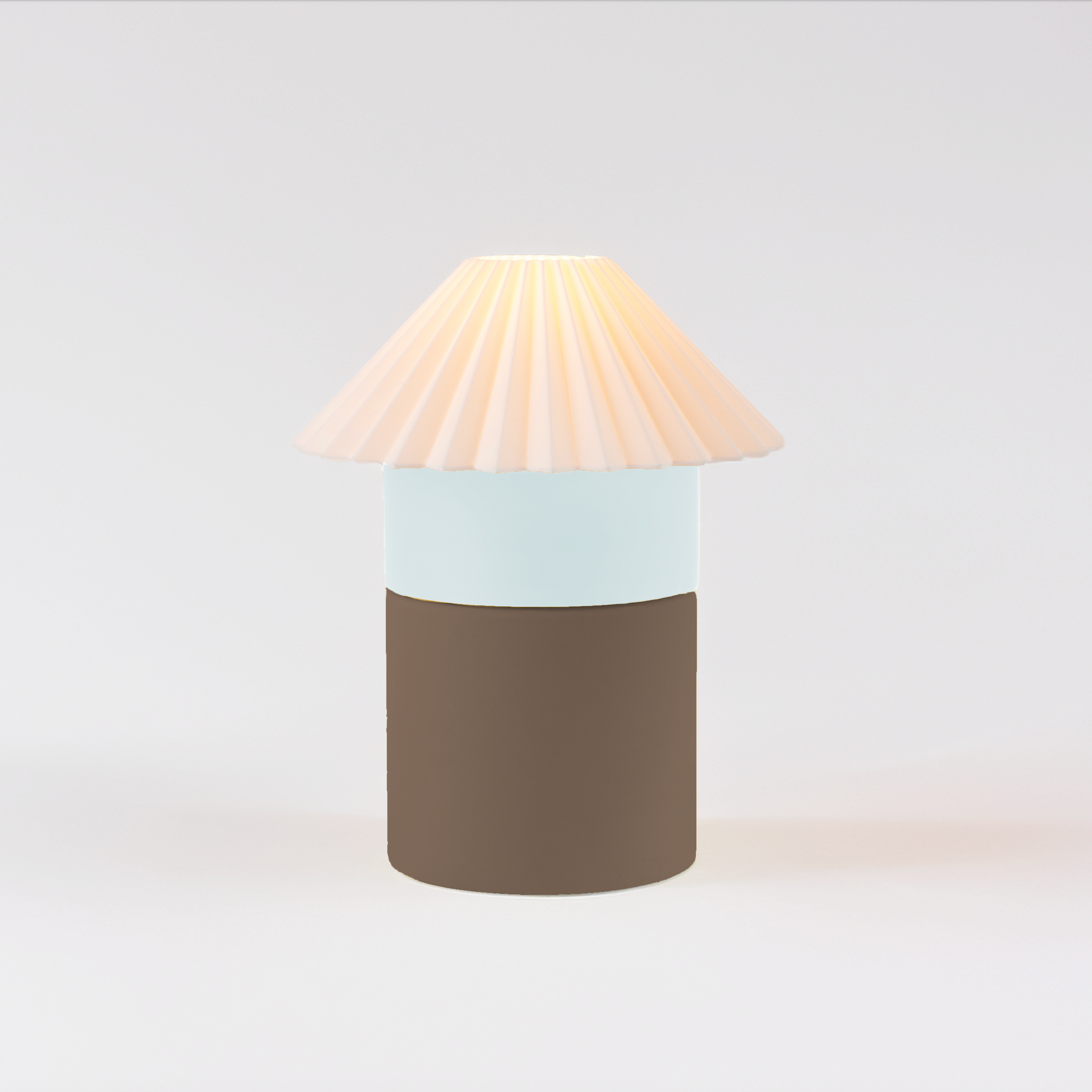 Cici Lamp – Medium in Mocha by Nella Home – colorful, modular, stackable table lamp
Cute aesthetic colorful lamp for dopamine decor lovers
Modular, Scandinavian style modern lighting in Mocha – sustainable PLA table lamp
Two-toned Color-block home decor – Mocha Cici medium