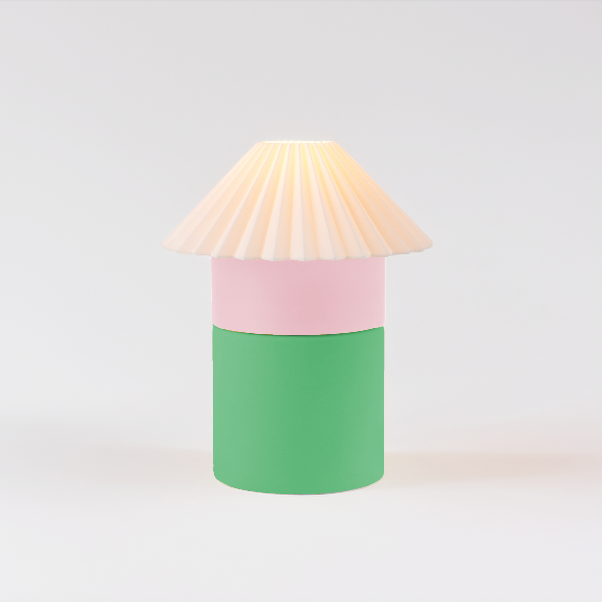 Cici Lamp – Medium in Candy by Nella Home – colorful, modular, stackable table lamp
Cute aesthetic colorful lamp for dopamine decor lovers
Modular, Scandinavian style modern lighting in Candy – sustainable PLA table lamp
Two-toned Color-block home decor – Candy Cici medium