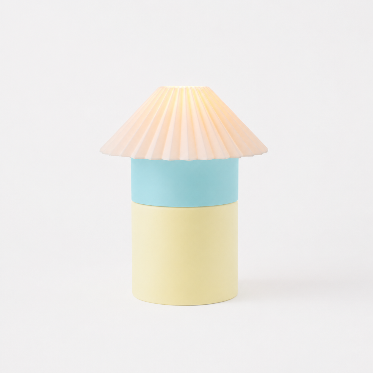 Cici Lamp Medium — colorful, modular bedside table lamp, Charleston, SC
