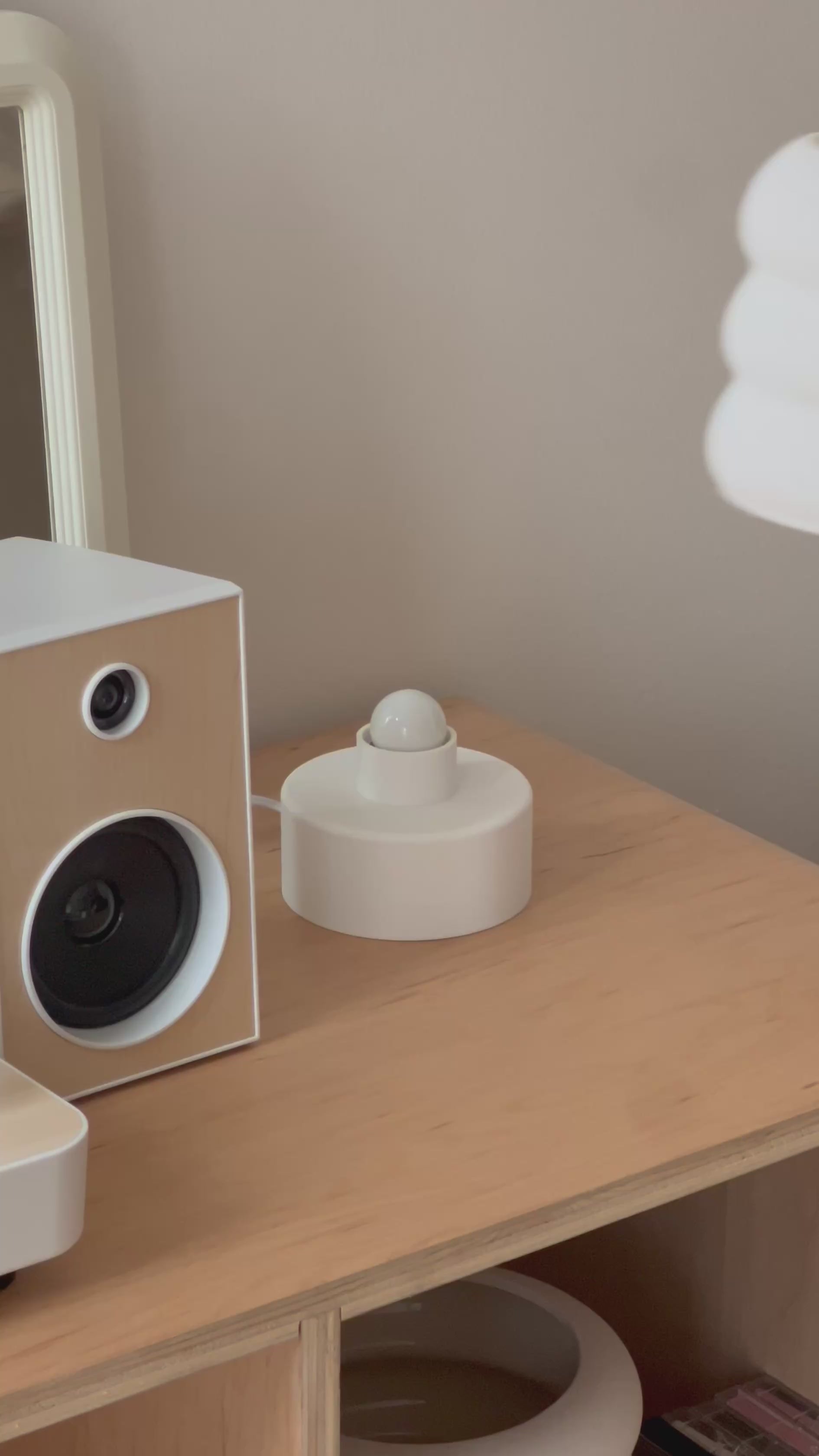 Lola Lamp By Nella Home. Cute aesthetic table lamp, organic shape matte finish